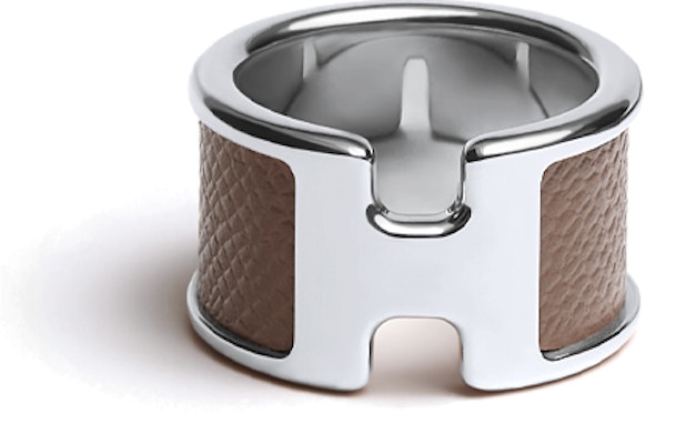 (Women) HERMES H Shape Ring in Deep Brown Calfskin Leather. H500059FK18S Order (Women) HERMES H Shape Ring in Deep Brown Calfskin Leather. H500059FK18S