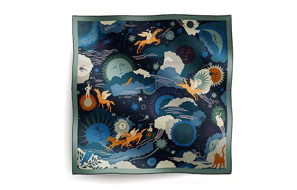 (Women) HERMES  Hand-Rolled Edge Silk Scarf Multicolor H984028S04 圖 2
