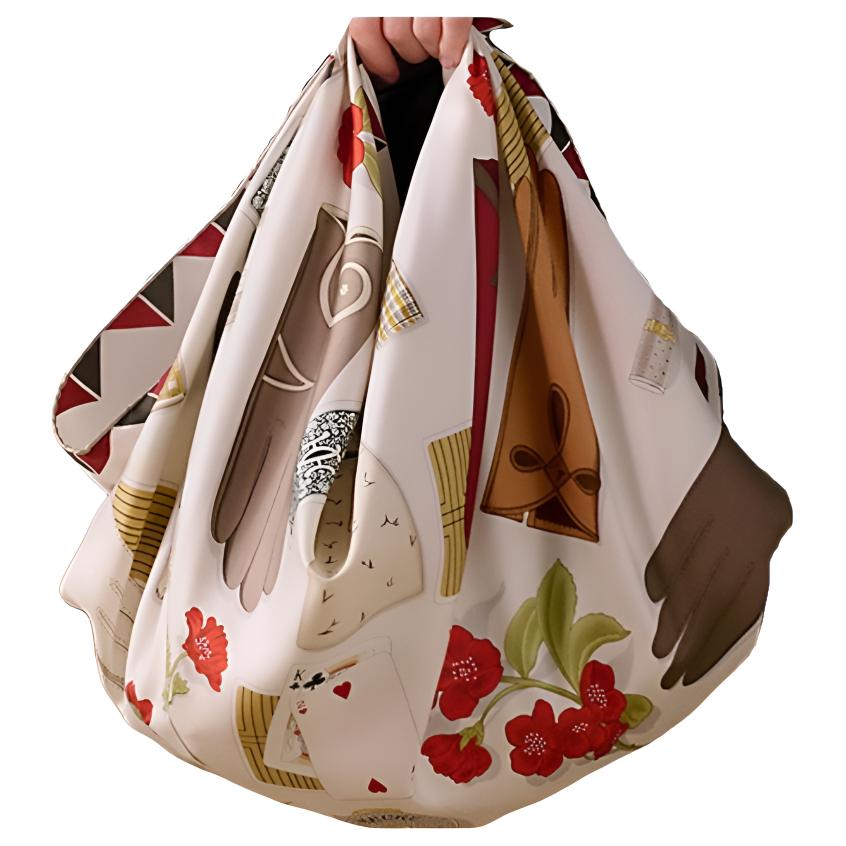 (Women) HERMES  Hand-Rolled Silk Scarf - Gray White. H004211S 01 圖 3