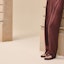 Purchase (Women) HERMES High-Waisted Straight-Leg Casual Pants Dark Red H4E0416D1SL1