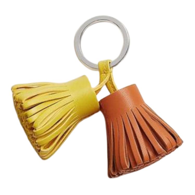 (Women) HERMES  Lambskin Keychain Solid Color Design - Various Colors. 104669377