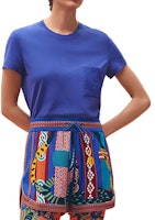 (Women) HERMES Logo Embroidered Crewneck T-Shirt SS23 Blue H3E4620DLI7 (Women) HERMES Logo Embroidered Crewneck T-Shirt SS23 Blue H3E4620DLI7