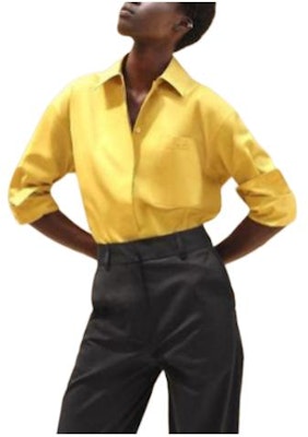 (W) HERMES Baju Kemeja Lengan Panjang Kuning Longgar H4E0601DV8R34 Order (W) HERMES Baju Kemeja Lengan Panjang Kuning Longgar H4E0601DV8R34