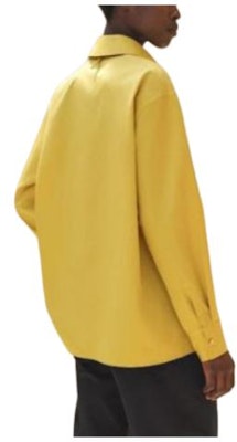 (W) HERMES Baju Kemeja Lengan Panjang Kuning Longgar H4E0601DV8R34 Lookbook (W) HERMES Baju Kemeja Lengan Panjang Kuning Longgar H4E0601DV8R34