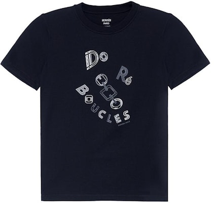 (W) HERMES T-Shirt Longgar Leher Bulat Cetakan Huruf SS23 Hitam H3H4611DL0238 Buy (W) HERMES T-Shirt Longgar Leher Bulat Cetakan Huruf SS23 Hitam H3H4611DL0238