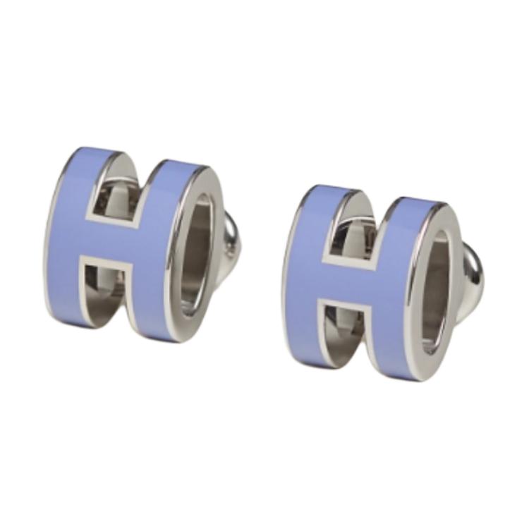 Lookbook (W) HERMES 字母設計金屬鉚釘耳環 - 多色 105712595