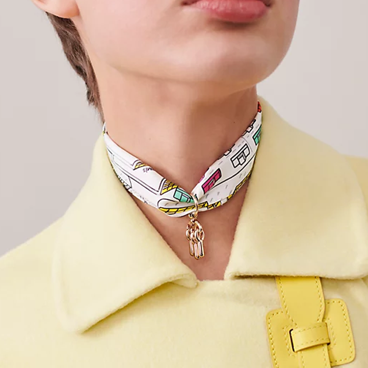 (Women) HERMES  Multicolor Scarf with Car Pattern Design. H063969S 03 圖 3