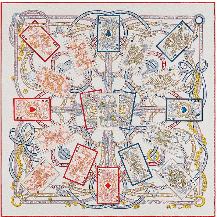 women-hermes-multicolor-silk-scarf-with-card-pattern-design-h983959-s-01