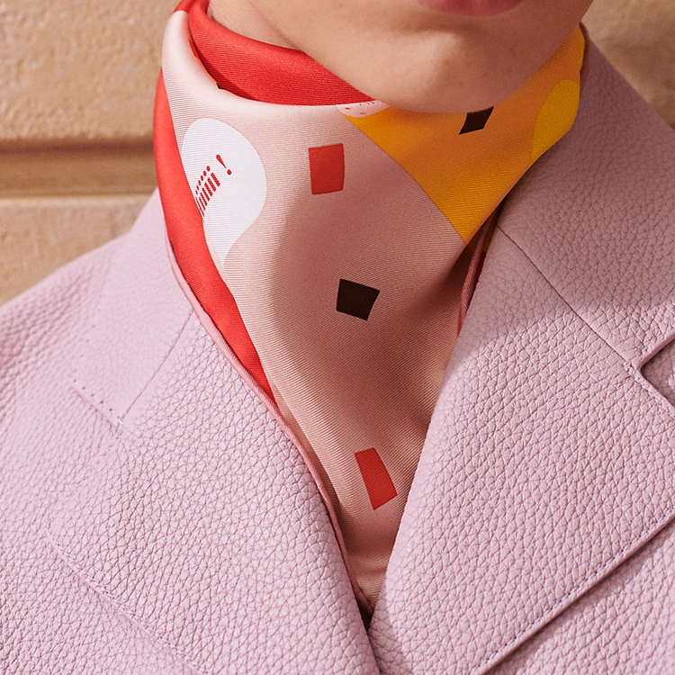 (Women) HERMES  Multicolor Silk Scarf with Printed Design. H894115S03 圖 3