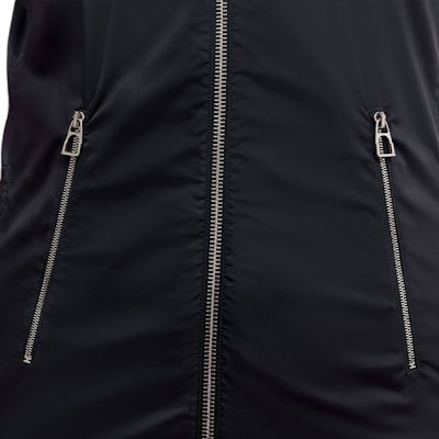 (Women) HERMES Navy Blue High-Neck Waterproof Breathable Jacket. H800165EV01 Sizing (Women) HERMES Navy Blue High-Neck Waterproof Breathable Jacket. H800165EV01