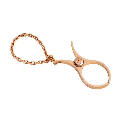 HERMES Gloves Holder Metal Keychain Unisex Accessory. H000833G
