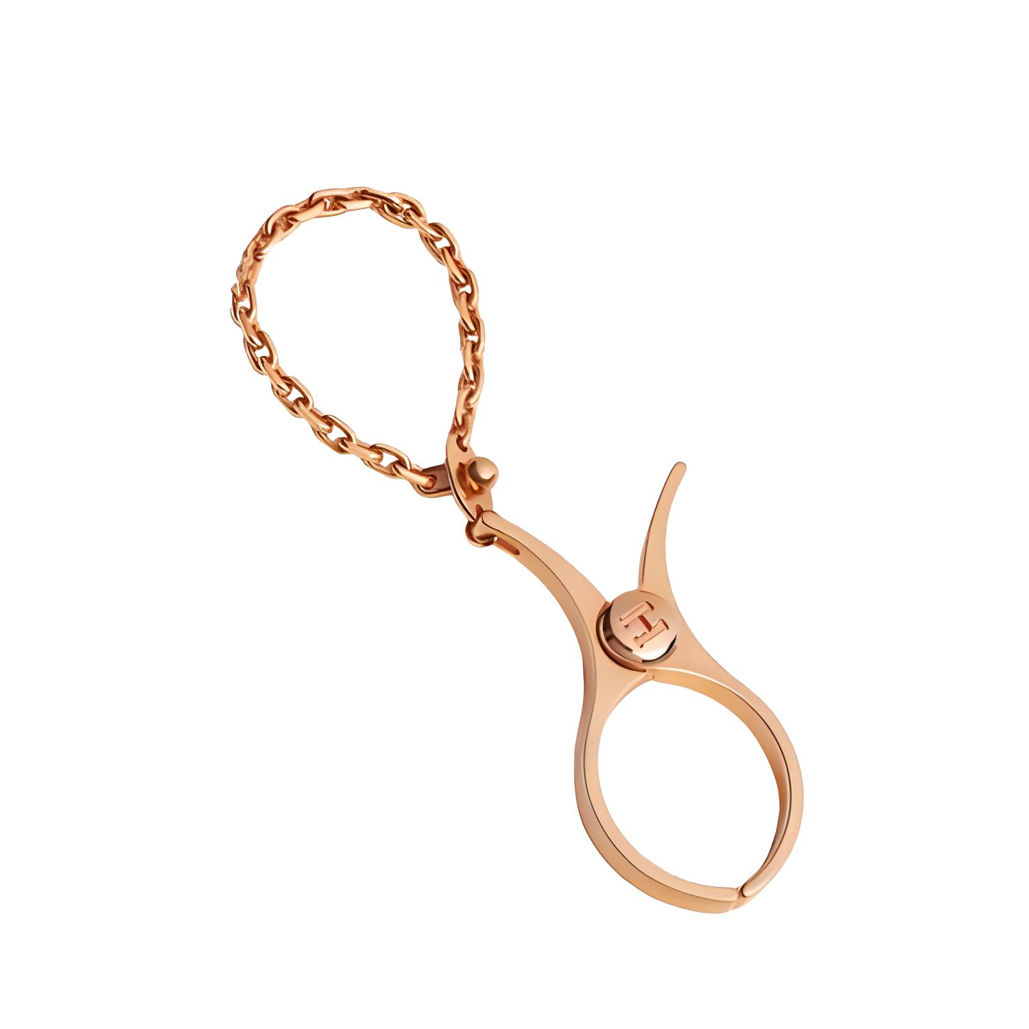 Shop (W) HERMES 橙色金屬鍍層飾品 單色設計配件 H000833G