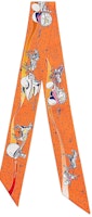 (Women) HERMES Orange Silk Scarf - Stylish, Soft, Comfortable & Casual. H063573S 03 (Women) HERMES Orange Silk Scarf - Stylish, Soft, Comfortable & Casual. H063573S 03