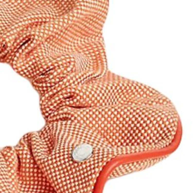 Shop (W) 爱马仕 橙色纹理棉质发绳/发圈配饰 H241029GvORTU