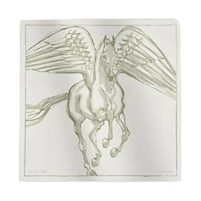 (Women) HERMES Original Design White Silk Twill Scarf H003802S 12