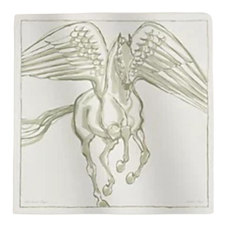 (Women) HERMES  Original Design White Silk Twill Scarf H003802S 12 圖 2