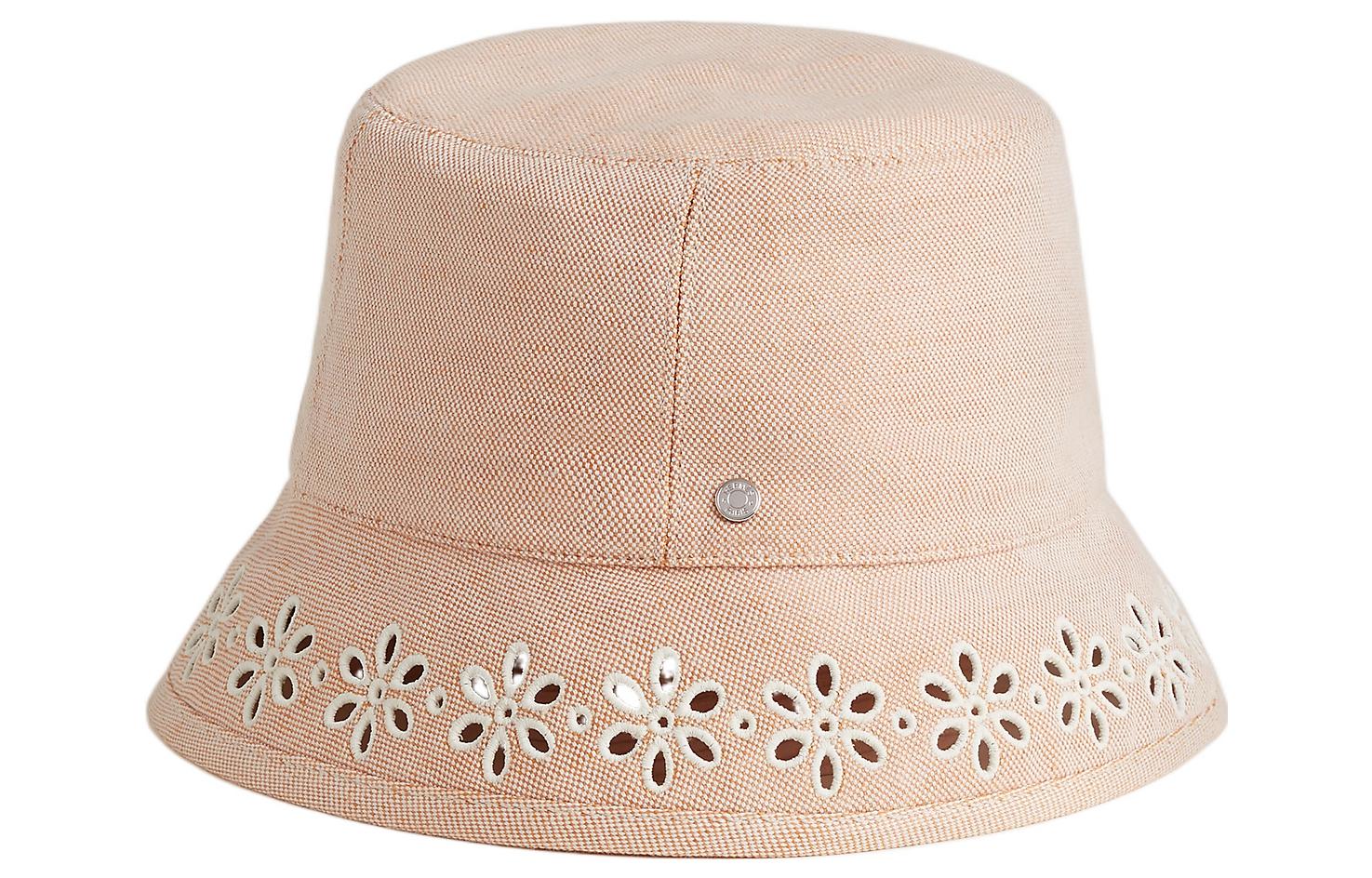 (Women) HERMES  Perforated Embroidered Floral Bucket Hat H221020N 8U58