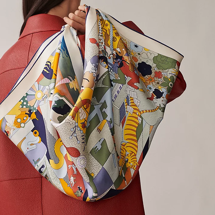 (Women) HERMES  Printed Silk Scarf Multicolor. H004005S 05 圖 3
