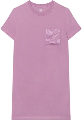 (W) HERMES Vestido Morado Bordado con Bolsillo y Manga Corta. H2E4508DU5C Buy (W) HERMES Vestido Morado Bordado con Bolsillo y Manga Corta. H2E4508DU5C