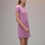 Lookbook (W) HERMES Vestido Morado Bordado con Bolsillo y Manga Corta. H2E4508DU5C