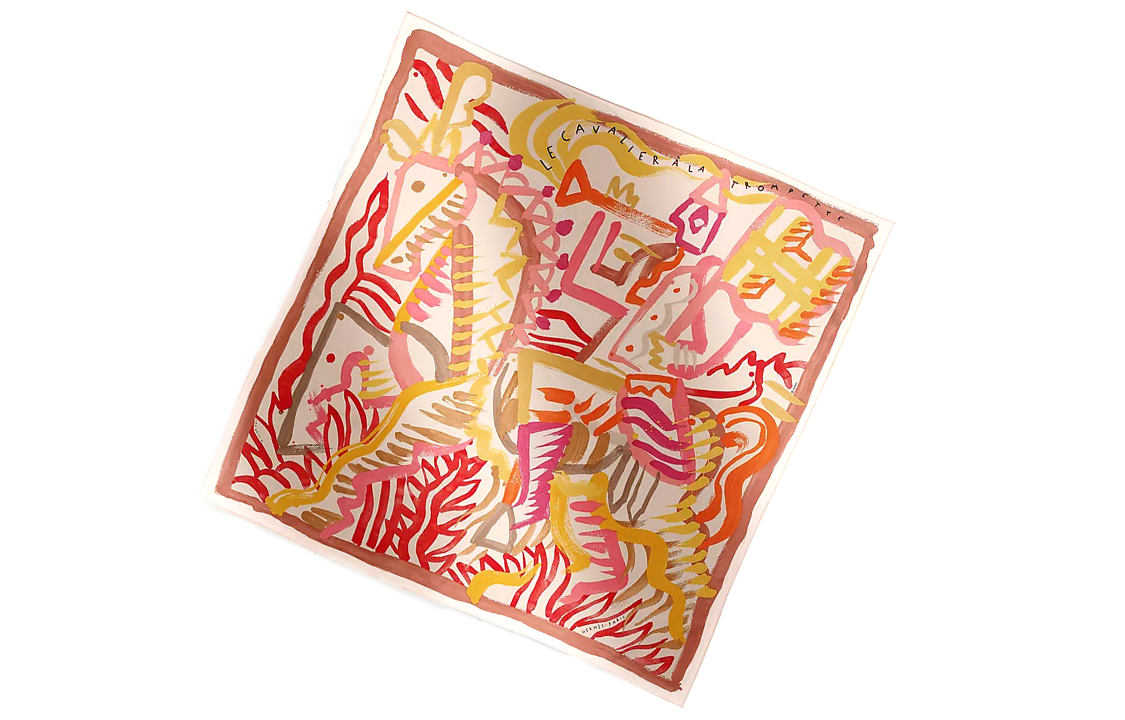 Order (Women) HERMES  Red Striped Print Design Sneakers H004092Sv06