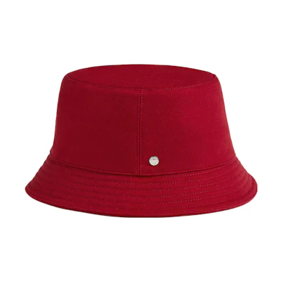 (Women) HERMES Red Stylish Patterned Bucket Hat H222020N RG