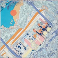 (Women) HERMES Rendezvous 70cm Silk Scarf H983855S-04 (Women) HERMES Rendezvous 70cm Silk Scarf H983855S-04
