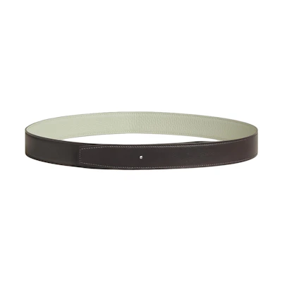 (Women) HERMES Reversible Black Leather Belt 3.2CM H073967CAEG080