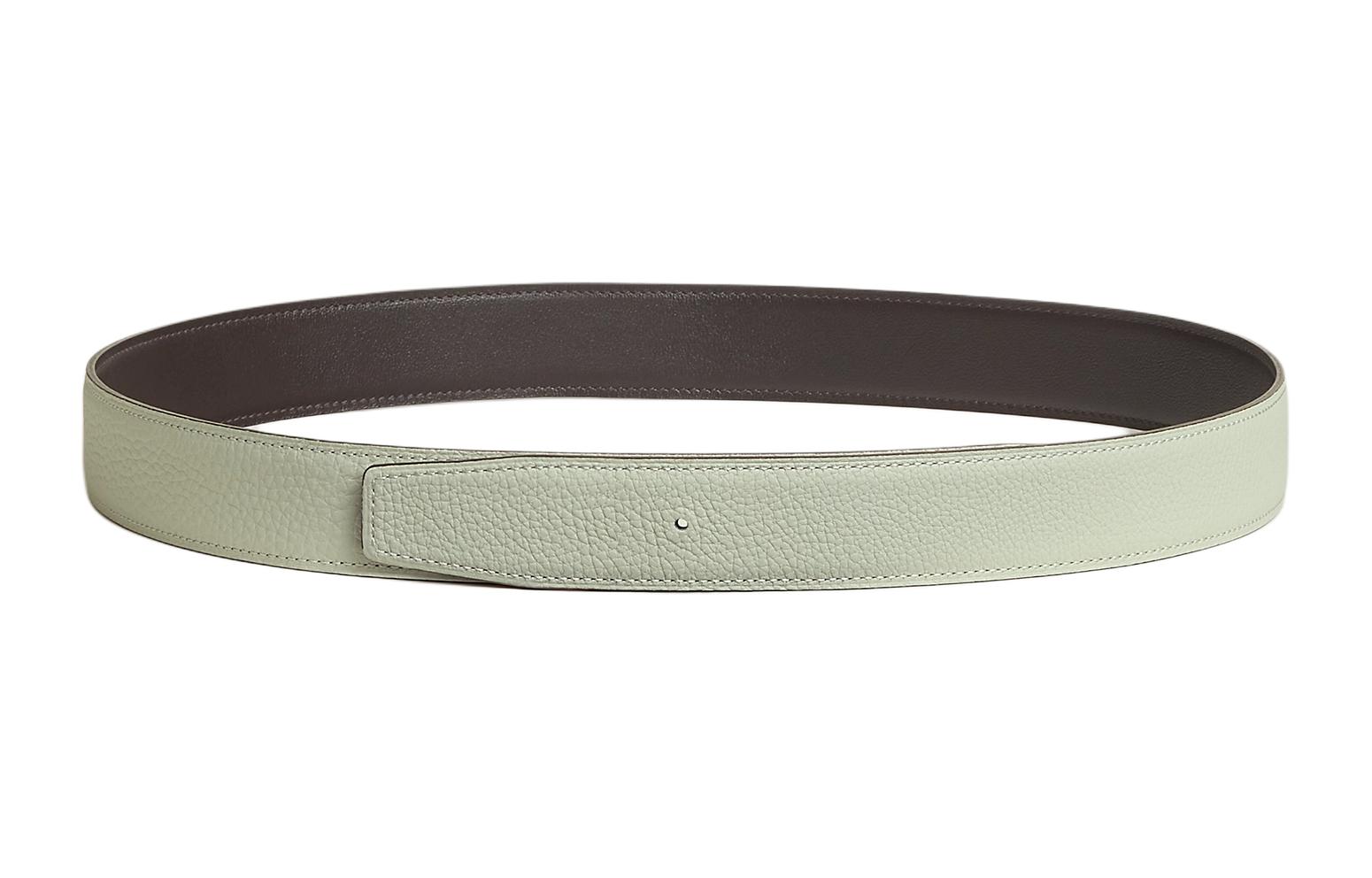 (Women) HERMES  Reversible Black Leather Belt 3.2CM H073967CAEG080 圖 3