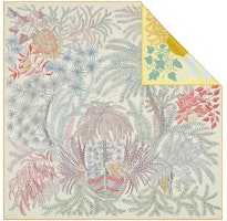 (Women) HERMES Reversible Fashion Scarf with Botanical Patterns H903908S-03 (Women) HERMES Reversible Fashion Scarf with Botanical Patterns H903908S-03