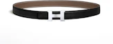 Lookbook (W) HERMES Tali Pinggang Kulit Boleh Balik Hitam/Kelabu Gajah 2.4CM H064545CKH052150CABU