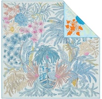(Women) HERMES Reversible Scarf with Dual-Sided Botanical Pattern Silk Design H903908S-02 (Women) HERMES Reversible Scarf with Dual-Sided Botanical Pattern Silk Design H903908S-02