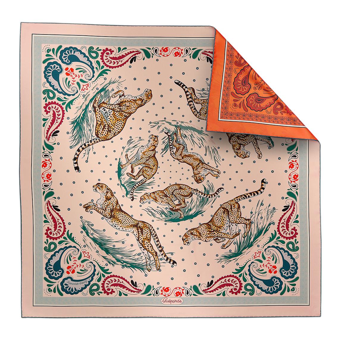 (Women) HERMES  Reversible Silk Scarf in Orange. H904166S 圖 3