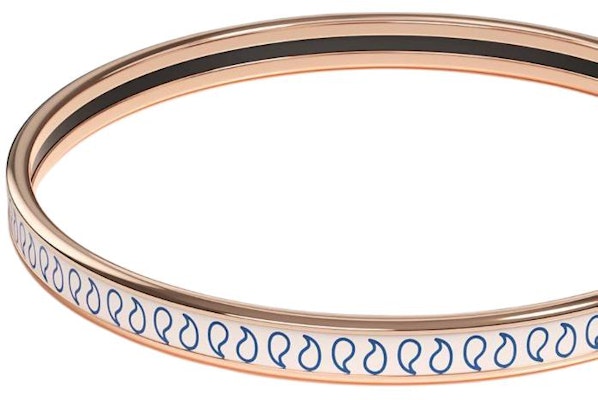 (Women) HERMES Rose Gold Enamel Bracelet Slim Design H244313FOF5 Shop (Women) HERMES Rose Gold Enamel Bracelet Slim Design H244313FOF5