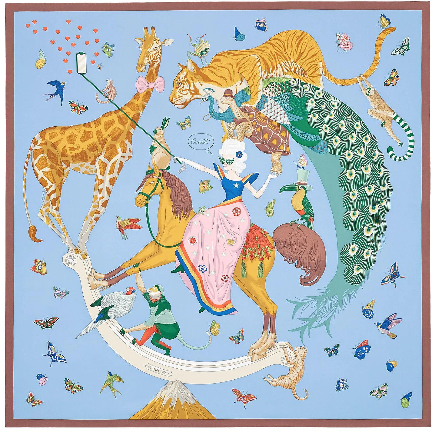 women-hermes-scarf-fairy-taking-selfie-on-horseback-h003875-s-02