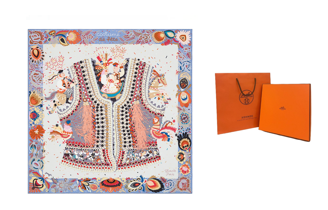 (Women) HERMES  Silk Scarf - Chinese Costume Celebration Edition H003915S-06 圖 3