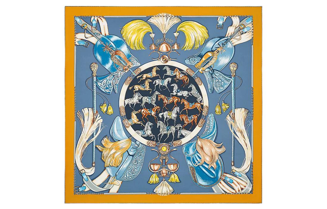 (Women) HERMES  Silk Scarf - Elegant and Fashionable Stylish Design H001829S 02