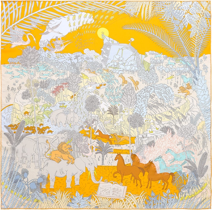 women-hermes-silk-scarf-animal-carnival-print-casual-accessory-h003953-s-05