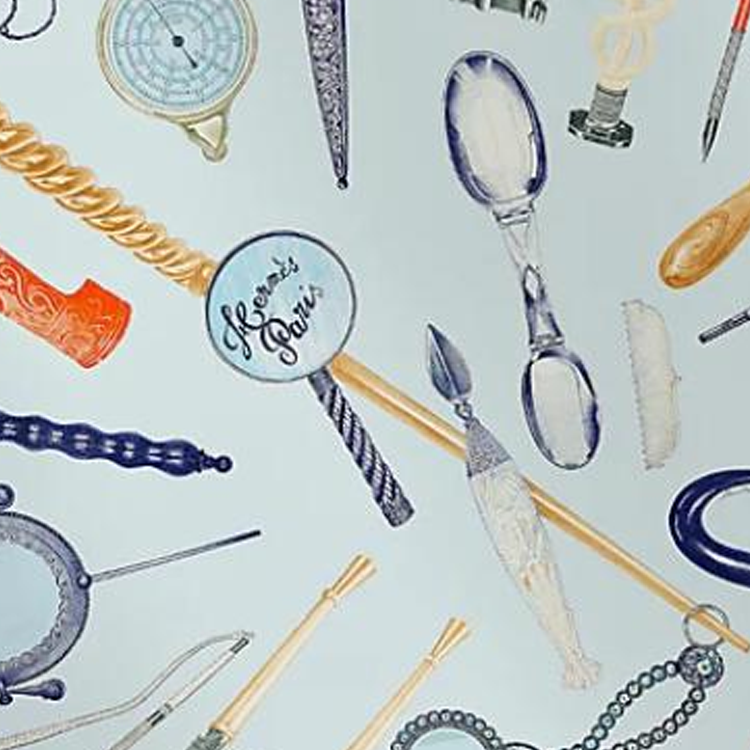 (Women) HERMES  Silk Scarf Shadow Series Sky Blue H004149Sv02 圖 3