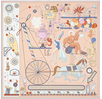 (W) HERMES Pañuelo de Seda con Diseño de Estampa de Té de la Tarde. H003968S-03 Buy (W) HERMES Pañuelo de Seda con Diseño de Estampa de Té de la Tarde. H003968S-03