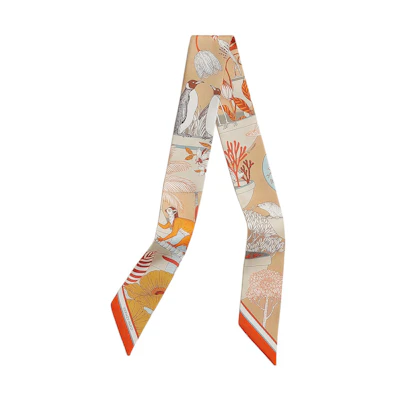 (Women) HERMES Silk Scarf with Animal Prints - Multicolor. H064094S 06