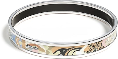 (Women) HERMES Silver Palladium-Plated Enamel Bracelet with Animal Design H210004FPF365 (Women) HERMES Silver Palladium-Plated Enamel Bracelet with Animal Design H210004FPF365