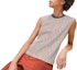 Order (Women) HERMES Sleeveless Loose Fit Printed Crew Neck T-Shirt H4E4625DB1W