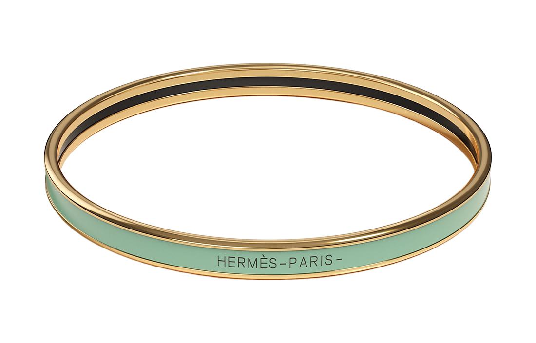 (Women) HERMES  Slim Enamel Bracelet with Letter Print H240001F-7Z