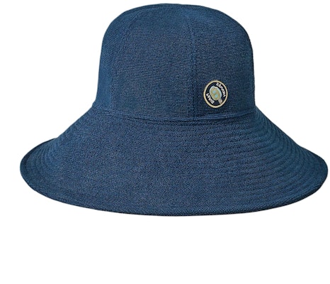 (W) 爱马仕纯蓝色纯棉渔夫帽 H241055N EN58 Lookbook (W) 爱马仕纯蓝色纯棉渔夫帽 H241055N EN58