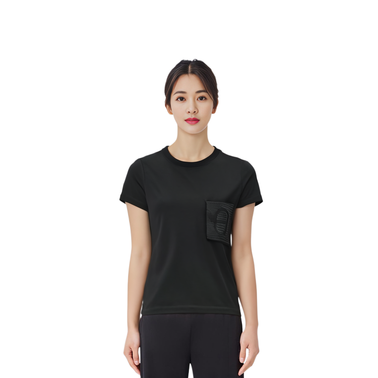 (Women) HERMES  Solid Color Casual Crewneck Short Sleeve T-Shirt. H1H4600D202 圖 3