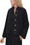 Order (Women) HERMES Solid Color Long Sleeve Jacket Black H4H0102DA02
