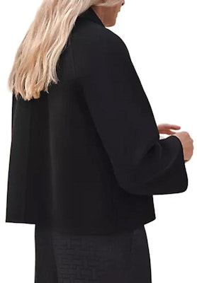 (Women) HERMES Solid Color Long Sleeve Jacket Black H4H0102DA02 Lookbook (Women) HERMES Solid Color Long Sleeve Jacket Black H4H0102DA02