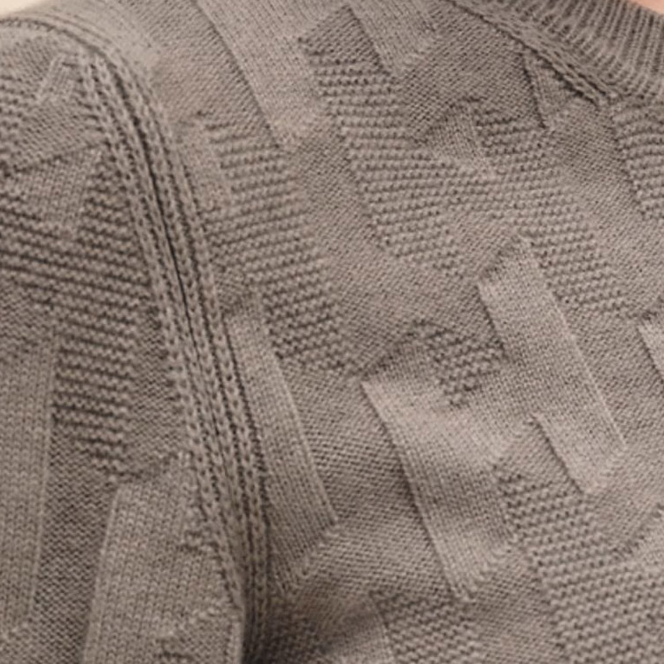 Purchase (Women) HERMES  Solid Color Ribbed Knit Long-Sleeve Crewneck Sweater H4E2610D3A3