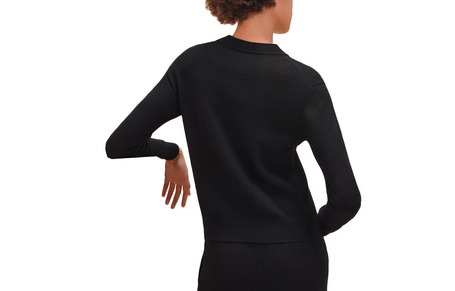 (Women) HERMES  Solid Color Round Neck Casual Long Sleeve Sweater. H4E2602D102 圖 3